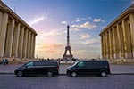 Thumbnail: Mercedes-Benz V-Class luxury minivan for Paris airport shuttle service - front view