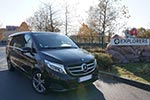 Thumbnail: Luxury Mercedes V-Class leather seating for comfortable Paris private transfers