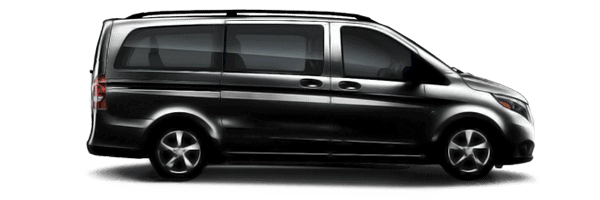 Select Mercedes-Benz V-Class minivan for Paris airport and Disneyland shuttle service - spacious transportation for 4-8 passengers