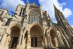 Chartres Cathedral front view - private transfer from Paris airports with Easy Go Shuttle